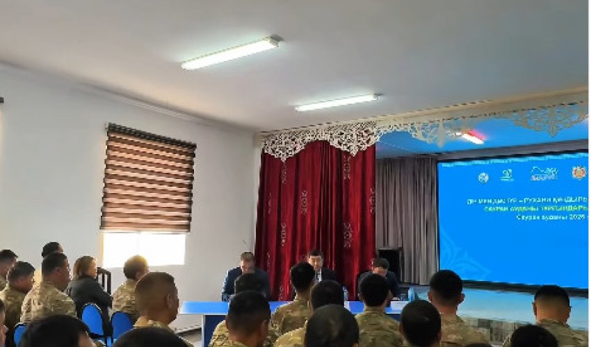 САУРАН АУДАНДЫҚ ТӨТЕНШЕ ЖАҒДАЙЛАР БӨЛІМІНДЕ КЕЗДЕСУ ӨТТІ