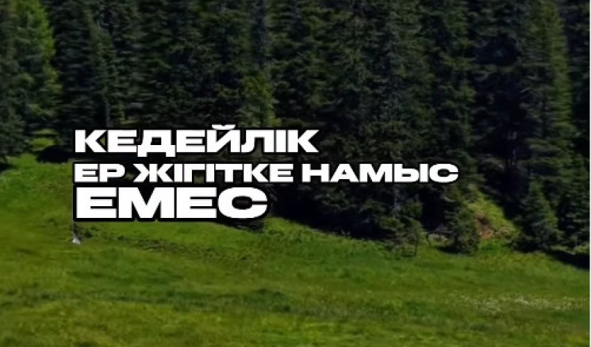 Кедейлік-ер жігітке намыс емес!