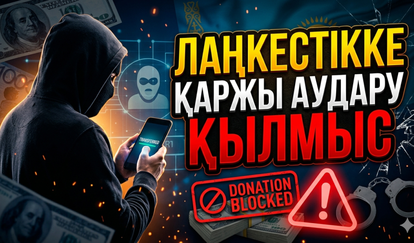ЛАҢКЕСТІККЕ ҚАРЖЫ АУДАРУ – ҚЫЛМЫС!